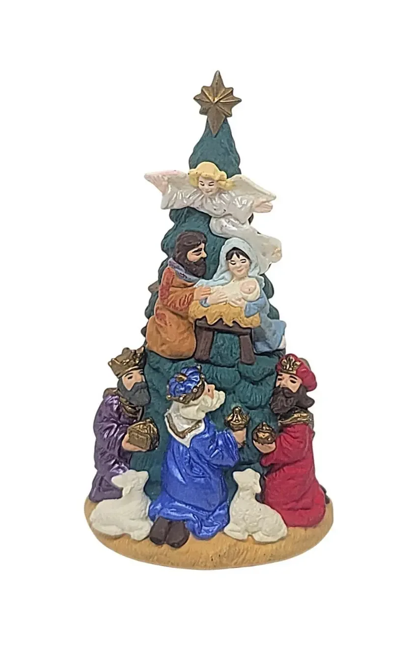 Vtg 1997 Hallmark Keepsake Ornament Nativity Scene Christmas Tree 4